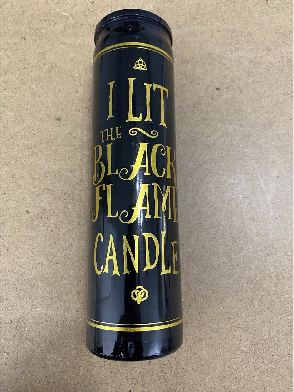 Hocus Pocus I Lit The Black Candle Halloween Decor Candle Unlit Minor Wax Damage